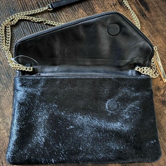 RARE-Henri Bendel Cowhide leather envelope Crossbody  NWOT - Picture 6 of 16